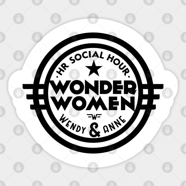 #HRSocialHour Wonder Women Logo Sticker by HRSocialHour